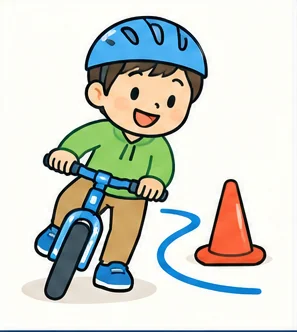 じてんしゃのステップ5のイラスト